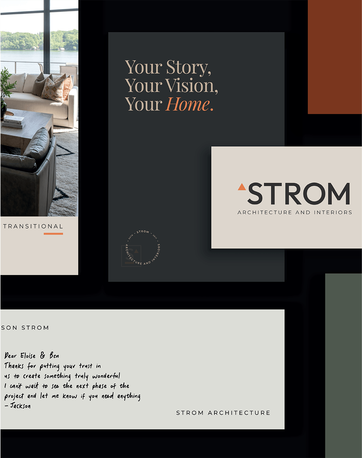 Strom Architecture // Printed Branding Examples