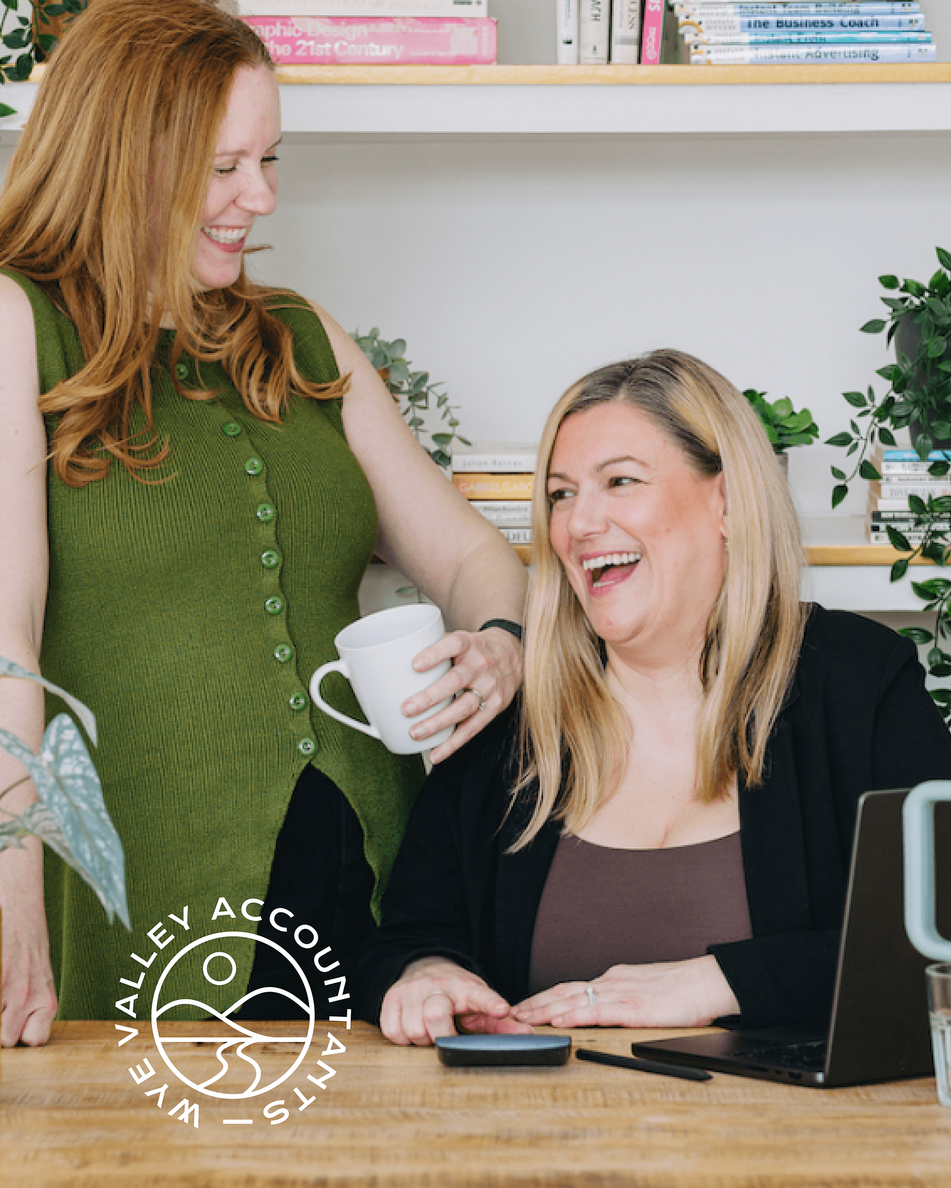 Wye Valley Accountancy // Lauren Image with mini logo